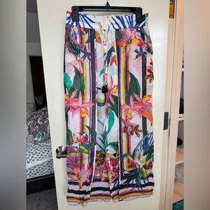 Trina Turk Multicolor Floral Beach Pants